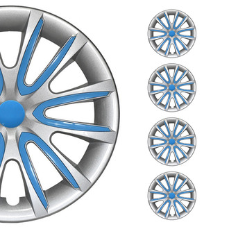 OMAC® - 15" Gray with Blue Insert Wheel Covers
