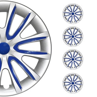 OMAC® - 15" Gray with Dark Blue Insert Wheel Covers