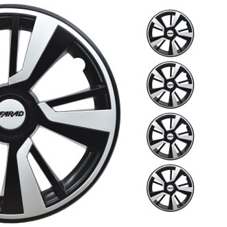 OMAC® - 15" Black with White Insert Wheel Covers