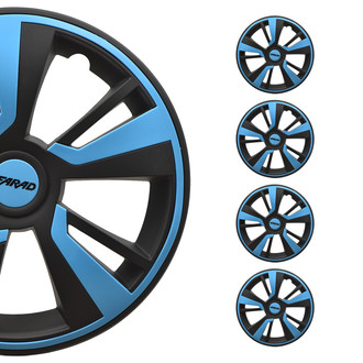 OMAC® - 14" Black and Blue Wheel Covers