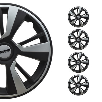 OMAC® - 14" Black and Light Gray Wheel Covers