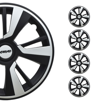 OMAC® - 14" Black and White Wheel Covers