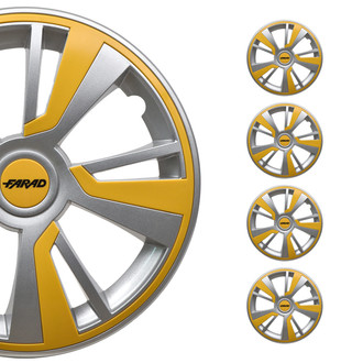 OMAC® - 14" Gray with Yellow Insert Wheel Covers