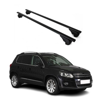 OMAC® - Black Raised Roof Rails Cross Bars