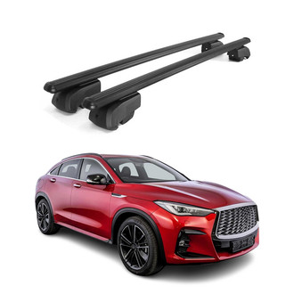 OMAC® - Black Flush-Mounted Roof Rails Cross Bars