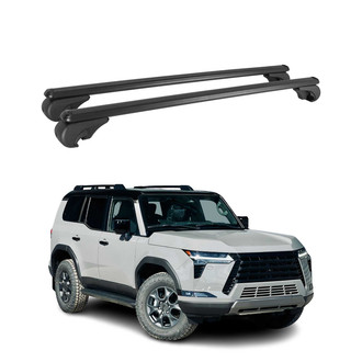 OMAC® - Black Raised Roof Rails Cross Bars