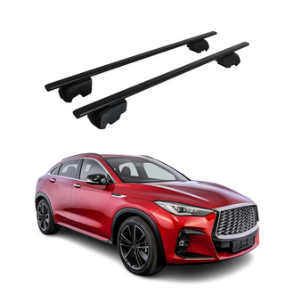 OMAC® - Black Flush-Mounted Roof Rails Cross Bars