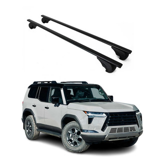 OMAC® - Black Raised Roof Rails Cross Bars