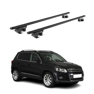OMAC® - Black Raised Roof Rails Cross Bars