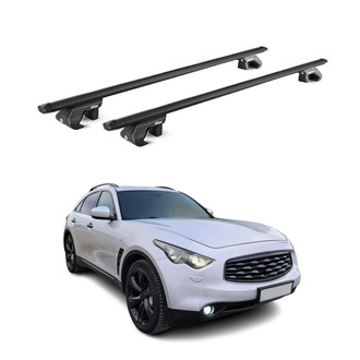 OMAC® - Black Raised Roof Rails Cross Bars
