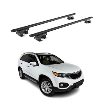 OMAC® - Black Raised Roof Rails Cross Bars