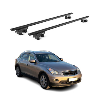 OMAC® - Black Raised Roof Rails Cross Bars