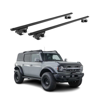 OMAC® - Black Raised Roof Rails Cross Bars