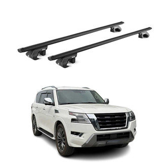 OMAC® - Black Raised Roof Rails Cross Bars