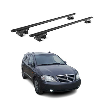 OMAC® - Black Raised Roof Rails Cross Bars