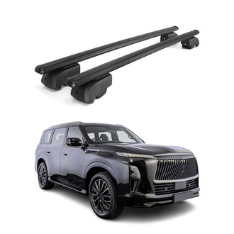 OMAC® - Black Flush-Mounted Roof Rails Cross Bars