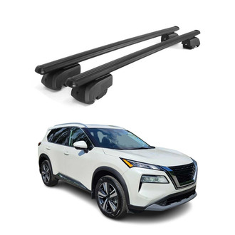 OMAC® - Black Flush-Mounted Roof Rails Cross Bars