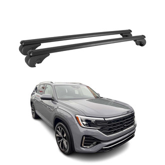 OMAC® - Black Raised Roof Rails Cross Bars