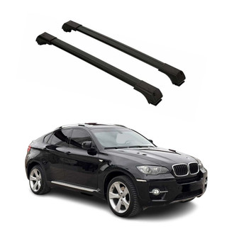 OMAC® - Black Raised Roof Rails Cross Bars