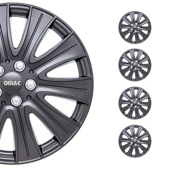 OMAC® - 14" Metal Silver Wheel Covers