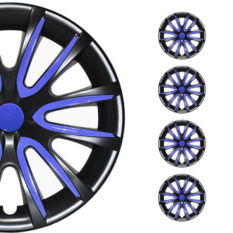 OMAC® - 16" Toyota Black Dark Blue Gloss Wheel Covers
