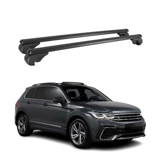 OMAC® - Black Raised Roof Rails Cross Bars