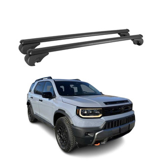 OMAC® - Black Raised Roof Rails Cross Bars