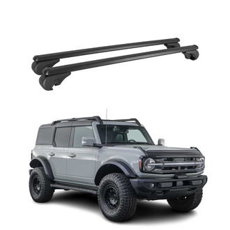OMAC® - Black Raised Roof Rails Cross Bars