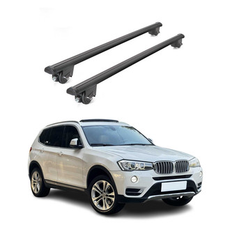 OMAC® - Black Flush-Mounted Roof Rails Cross Bars