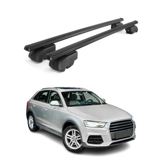 OMAC® - Black Flush-Mounted Roof Rails Cross Bars