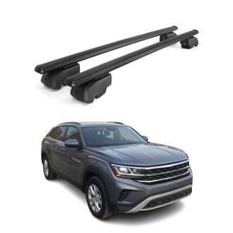 OMAC® - Black Flush-Mounted Roof Rails Cross Bars