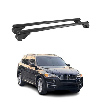 OMAC® - Black Raised Roof Rails Cross Bars