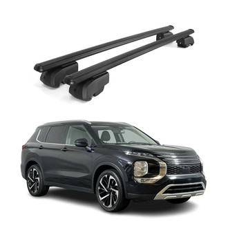OMAC® - Black Flush-Mounted Roof Rails Cross Bars