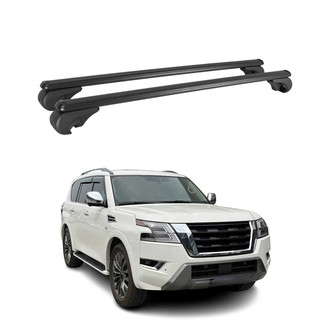 OMAC® - Black Raised Roof Rails Cross Bars