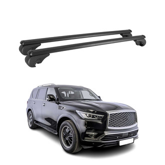 OMAC® - Black Raised Roof Rails Cross Bars