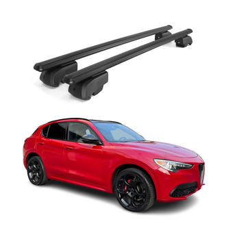 OMAC® - Black Flush-Mounted Roof Rails Cross Bars