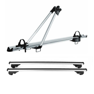 OMAC® - Silver Bike Carrier and Roof Rack Set