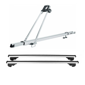 OMAC® - Gray Bike Carrier and Roof Rack Set
