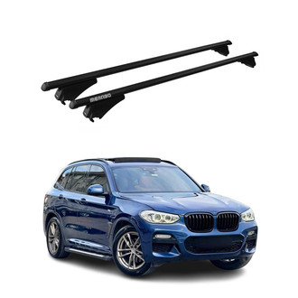 OMAC® - Black Flush-Mounted Roof Rails Cross Bars