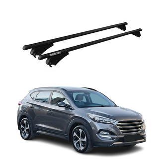 OMAC® - Black Flush-Mounted Roof Rails Cross Bars