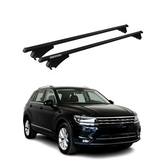 OMAC® - Black Flush-Mounted Roof Rails Cross Bars