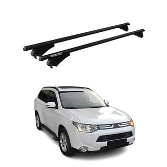 OMAC® - Black Flush-Mounted Roof Rails Cross Bars