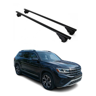 OMAC® - Black Raised Roof Rails Cross Bars