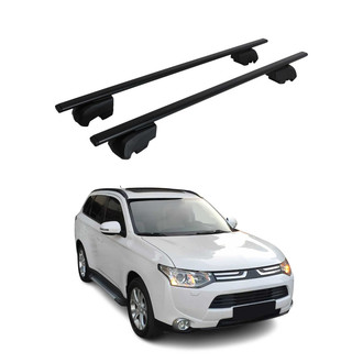 OMAC® - Black Flush-Mounted Roof Rails Cross Bars