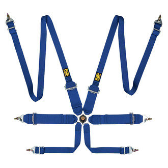 OMP® - 6-Point FIA 8853/2016 Saloon Safety Harness Sets, Blue