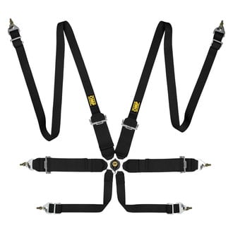 OMP® - 6-Point FIA 8853/2016 Saloon Safety Harness Sets, Black