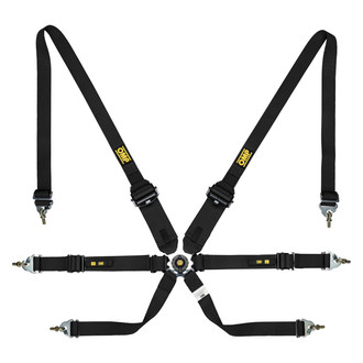 OMP® - 6-Point FIA 8853/2016 Saloon Safety Harness Sets, Black