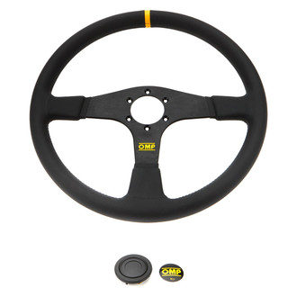 OMP® OD0-2030-071 - 3-Spoke Velocita Liscio 380 Series Racing Steering Wheel