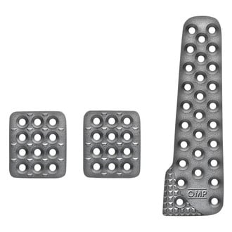 OMP® - Sandblasted Aluminum Manual Pedal Pad Set