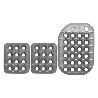 OMP® - Sandblasted Aluminum Manual Pedal Pad Set
